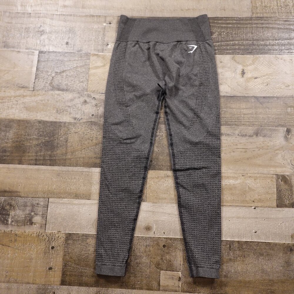 Gymshark Vital Seamless 2.0 Cropped Leggings | Charcoal Marl | Women’s Small